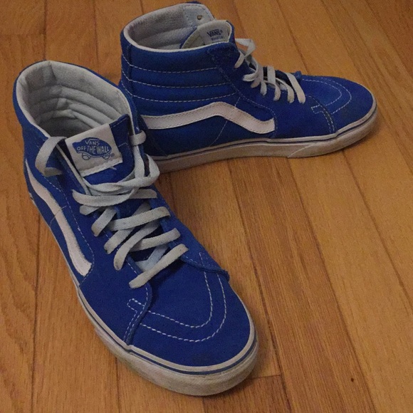 vans blue suede high tops